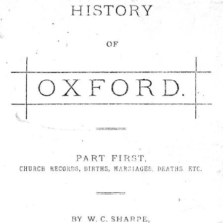 William C. Sharpe's History of Oxford - Part First