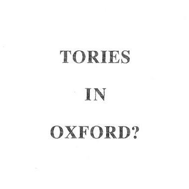 Tories in Oxford? (Markiewicz, Gordon)