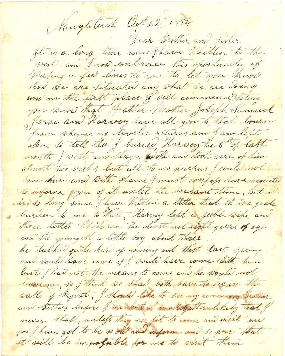 Letter page 1