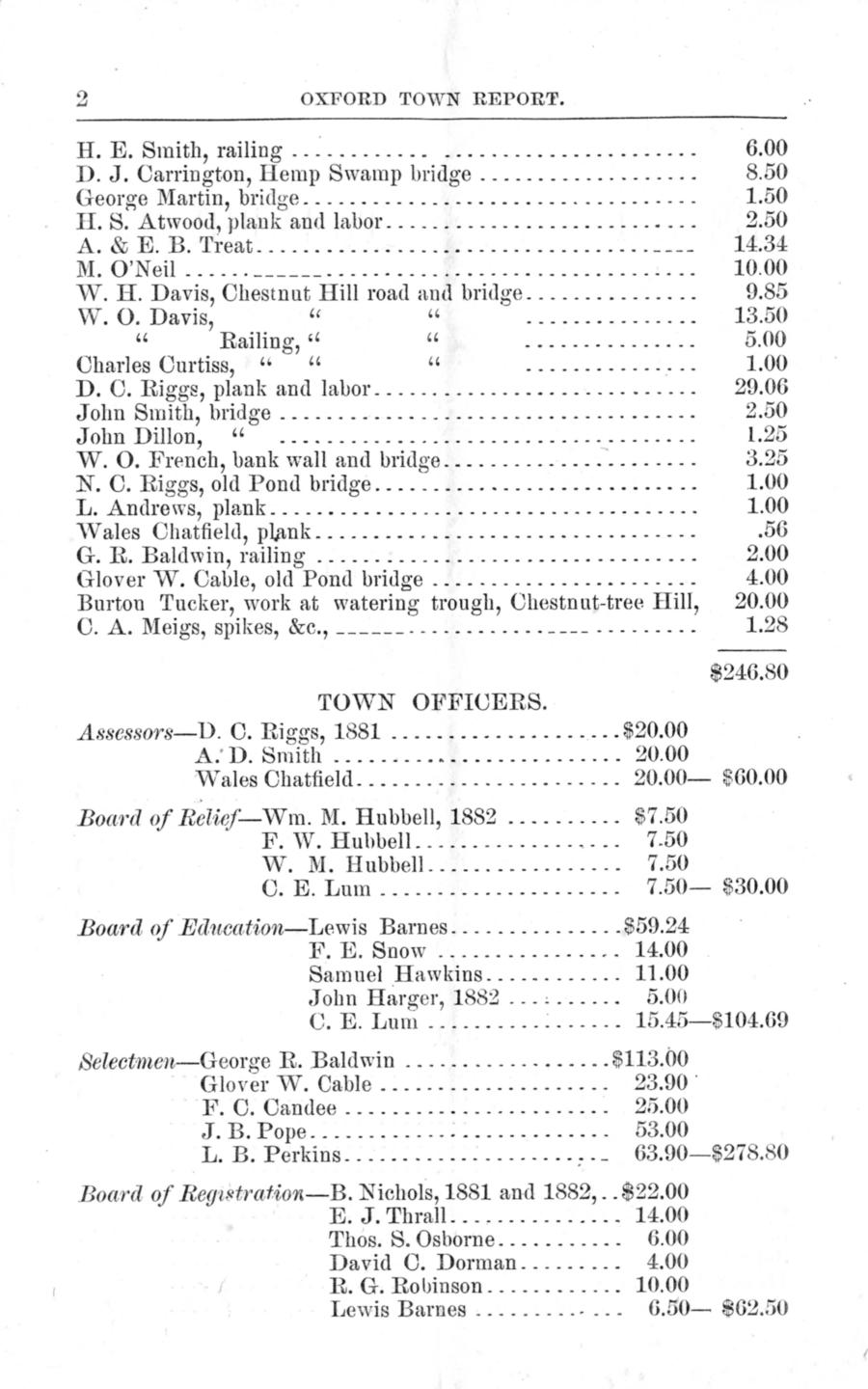 Town Report for year ended Sept. 18, 1883 - Page 2