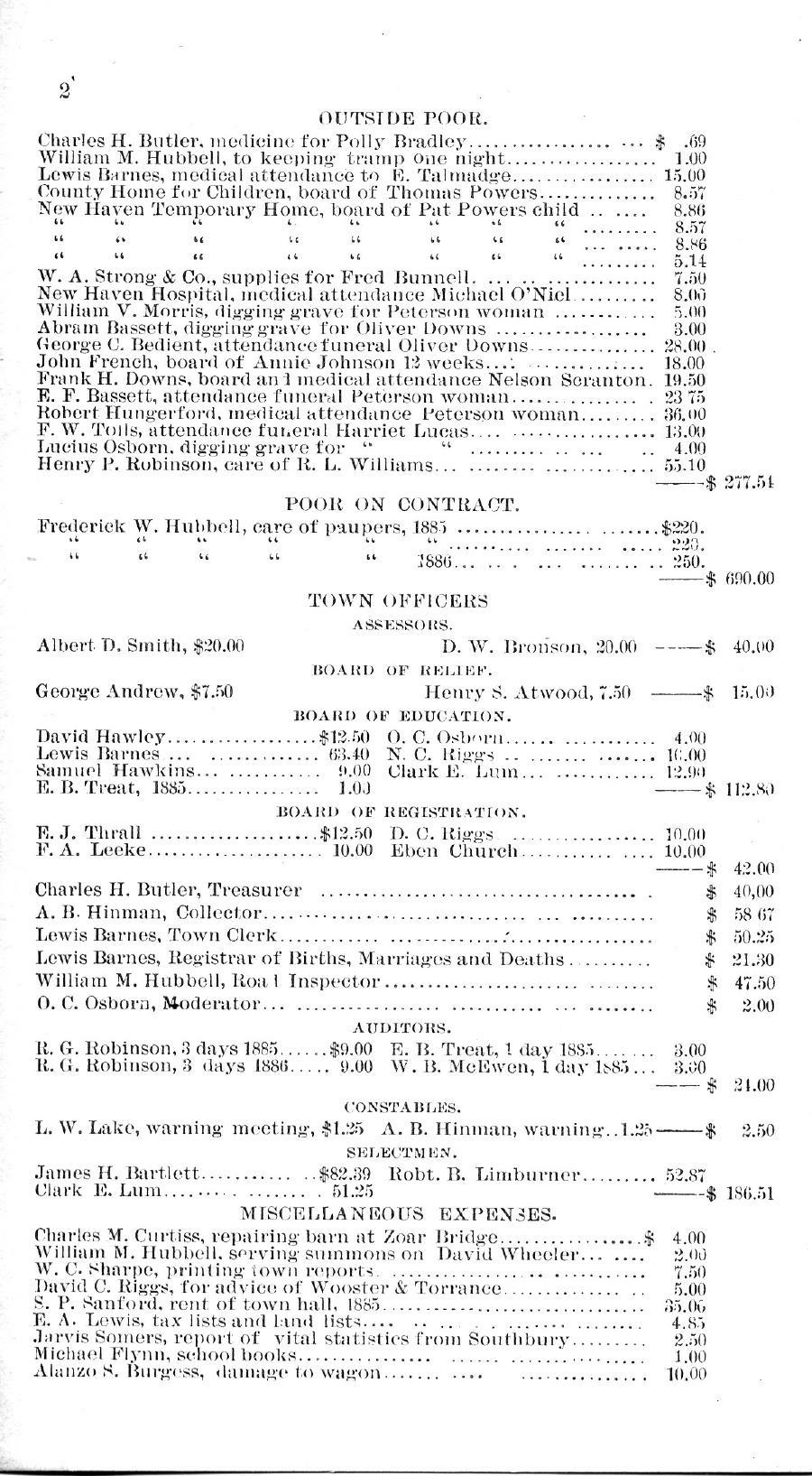 Oxford Town Report for year ending September 20, 1886 - Page 2