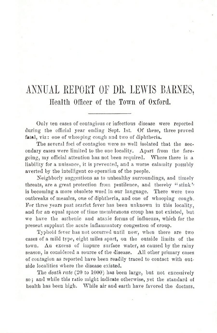 Oxford Town Report for year ending September 20, 1897 - Page 15