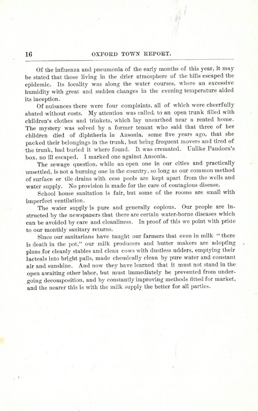 Oxford Town Report for year ending September 20, 1900 - Page 16