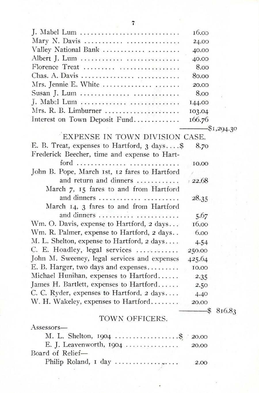 Oxford Town Report for year ending September 20, 1905 - Page 7