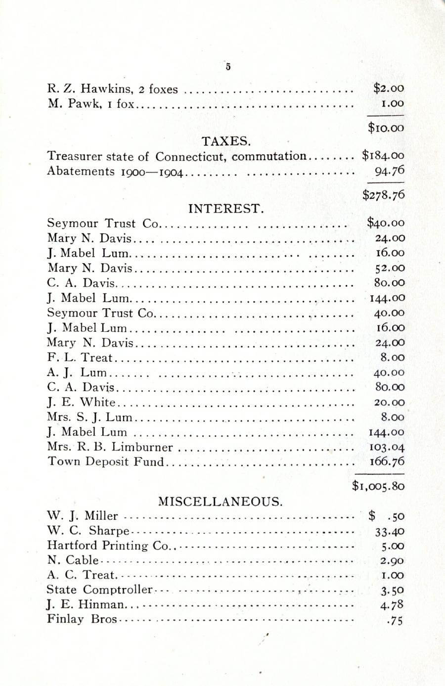 Oxford Town Report for year ending September 18, 1906 - Page 5