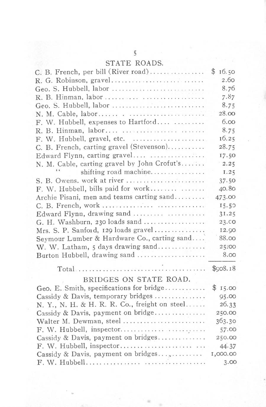Oxford Town Report for year ending September 20, 1913 - Page 5