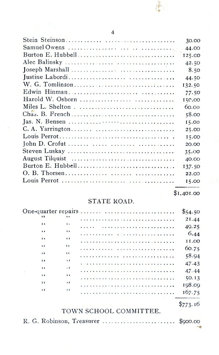 Oxford Town Report for year ending August 31, 1919 - Page 4