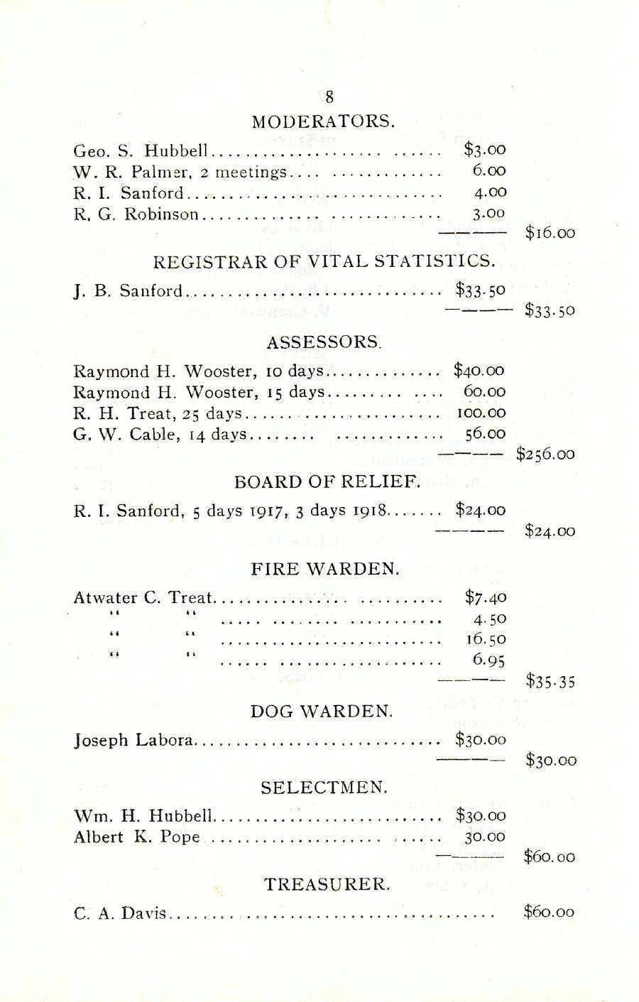 Oxford Town Report for year ending August 31, 1919 - Page 8