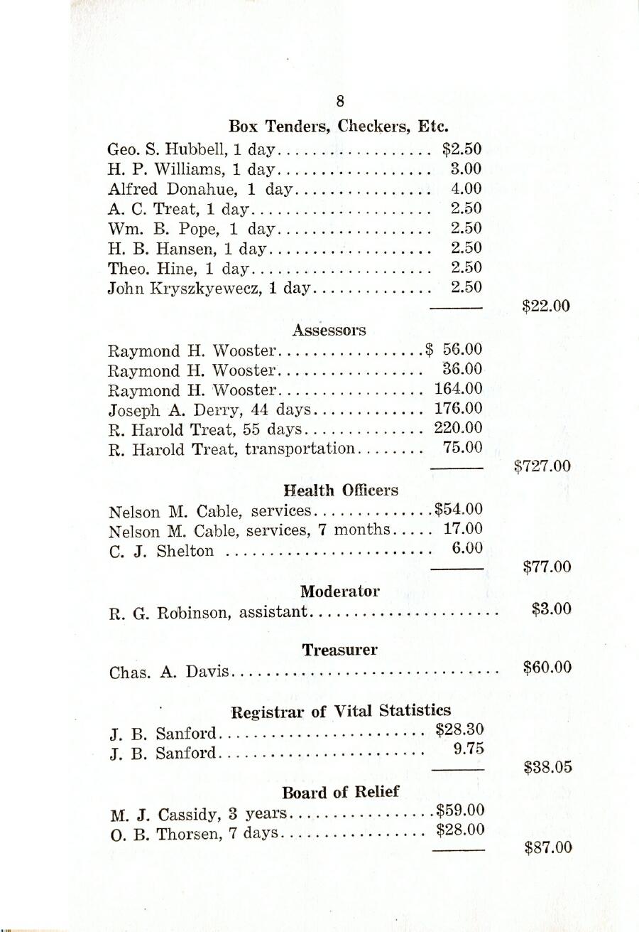 Oxford Town Report for year ending August 31, 1920 - Page 8