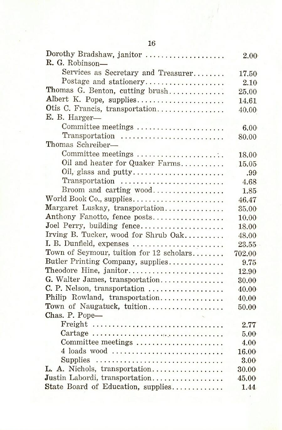 Oxford Town Report for year ending August 31, 1920 - Page 16