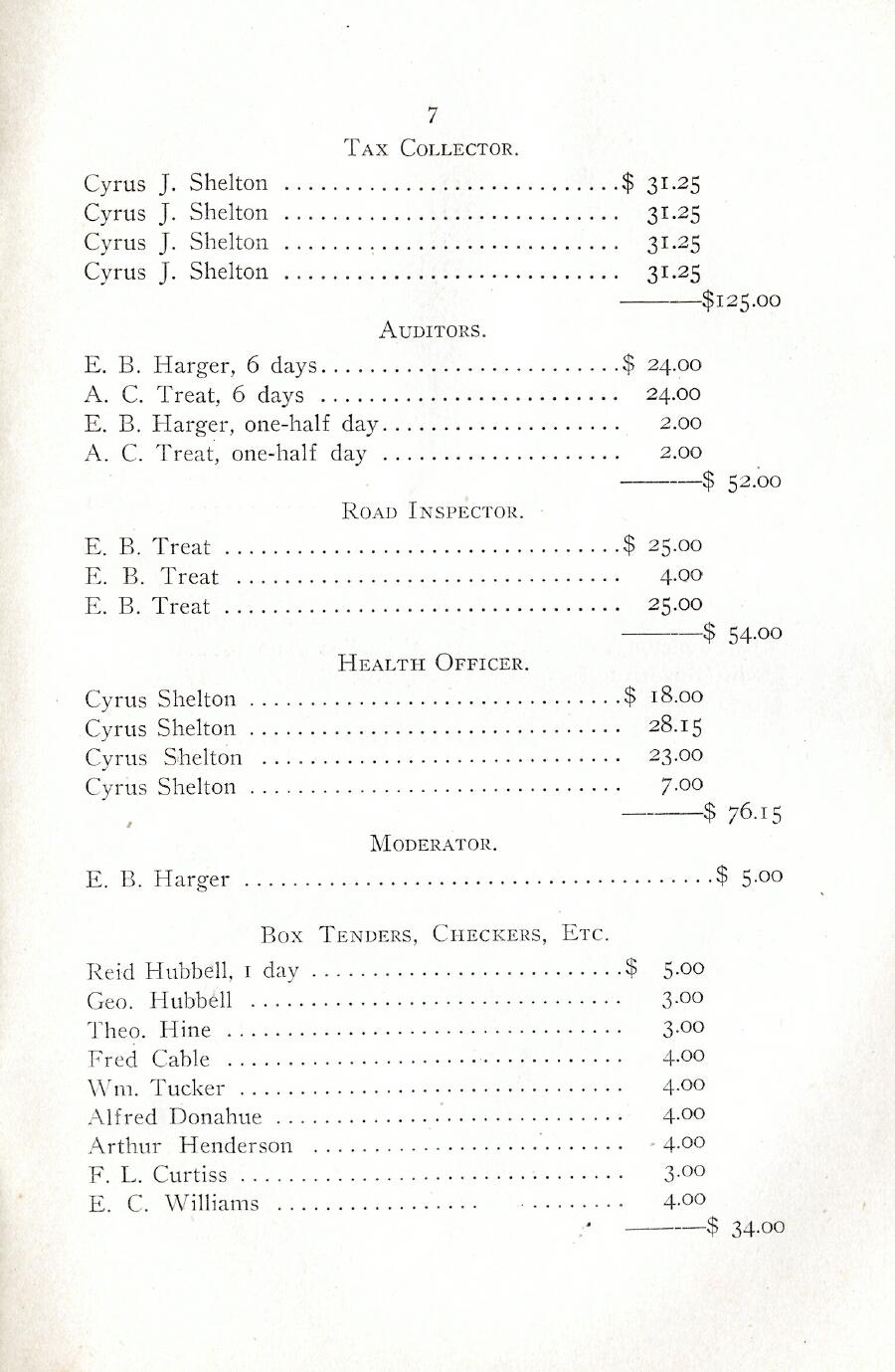 Oxford Town Report for year ending August 31, 1922 - Page 7
