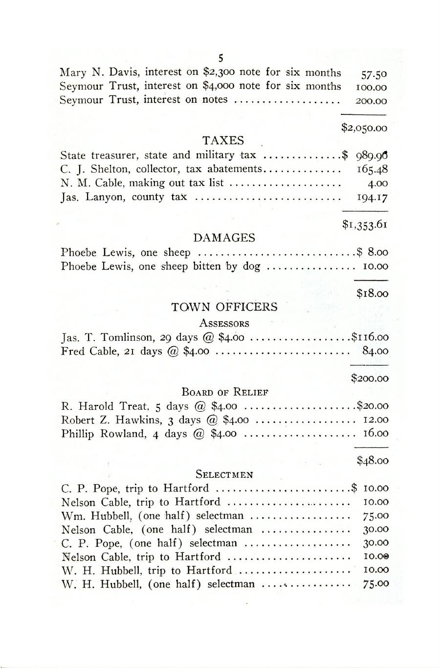 Oxford Town Report for year ending August 31, 1923 - Page 5