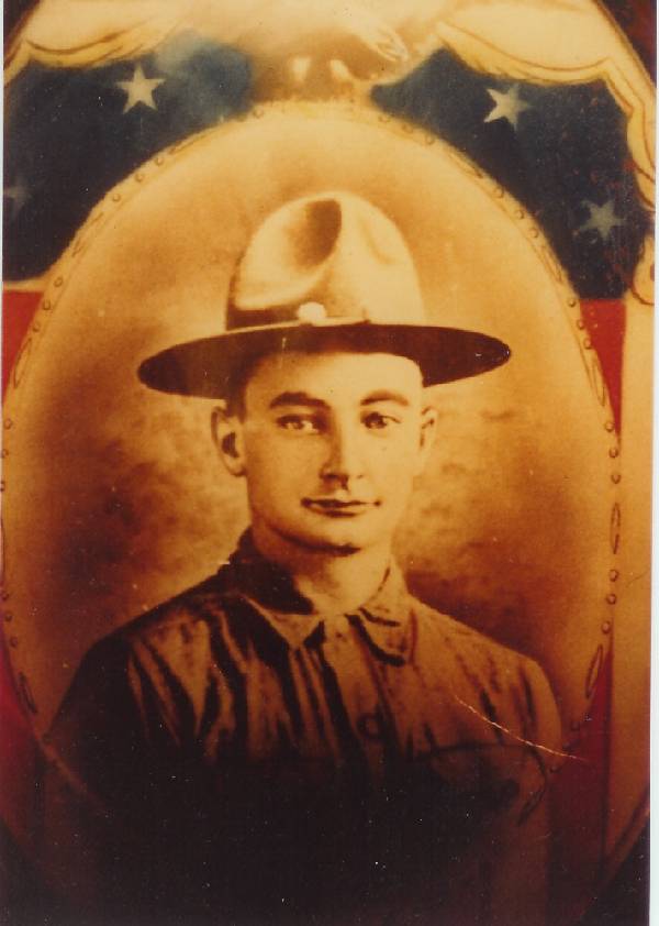 Donald Lester Francis 'Ted' Chatfield, World War I, son of of Frederick Seymour Chatfield and Frances Elizabeth Riddle